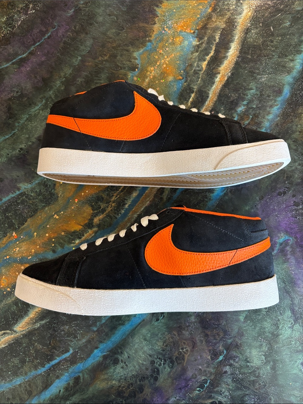 Nike SB Blazer Black/Orange 395771-001) Men’s 11 Preowned Excellent Condition - Picture 4 of 8